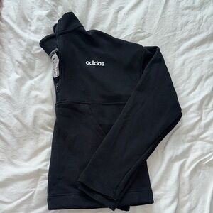 Adidas Black Quarter-Zip Sweatshirt